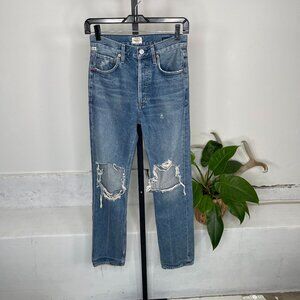 Citizens of Humanity Charlotte High Rise Straight Jeans 23 Blue Premium Vintage